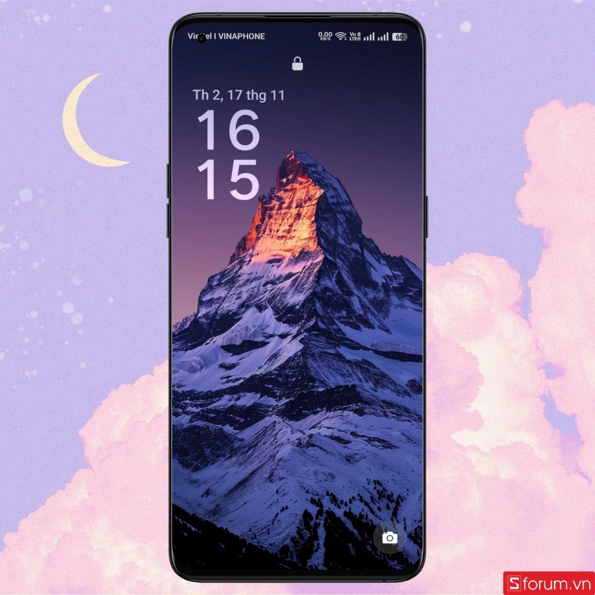 Cách thay đổi đồng hồ màn hình khóa OPPO bước 3-2