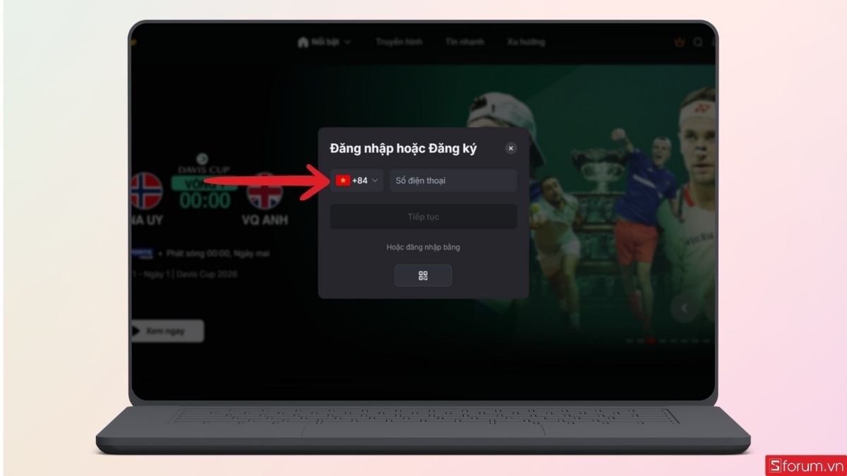 Đăng ký tài khoản bằng SDT