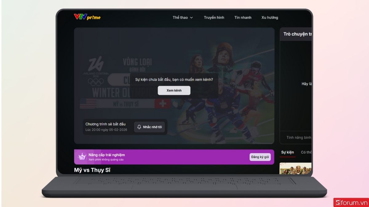 Bắt đầu xem trực tuyến chương trình