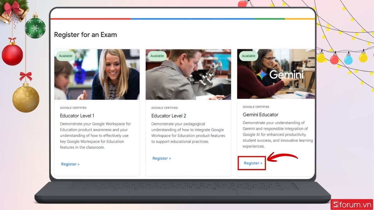 Đăng ký vào Gemini Certification