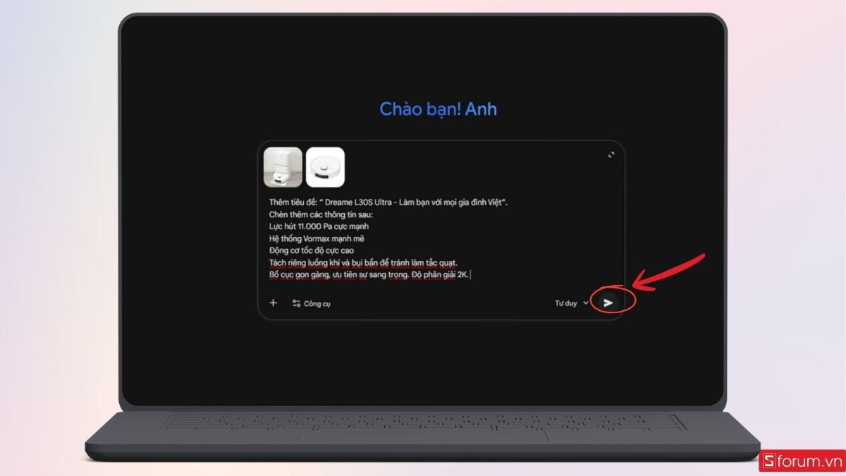 Nhấn gửi để yêu cầu AI tạo poster