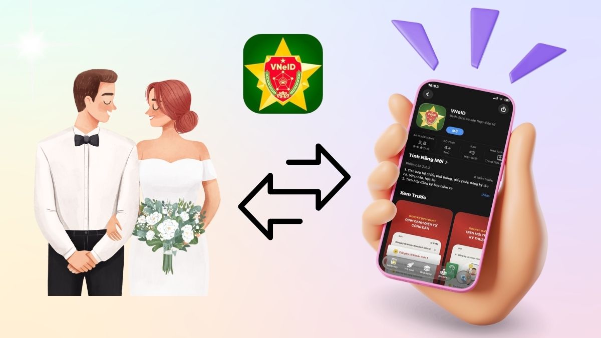 Hướng dẫn tích hợp tình trạng hôn nhân trên VNeID nhanh chóng