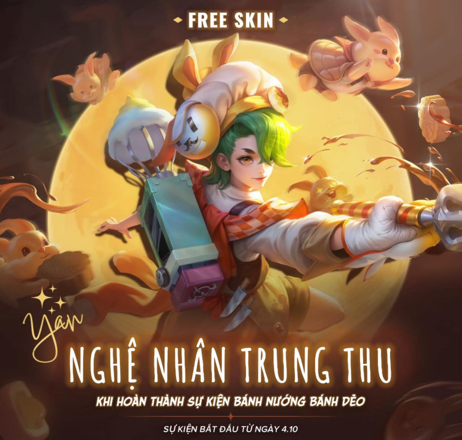 Hoàn tất sự kiện Bánh Nướng Bánh Dẻo để nhận skin
