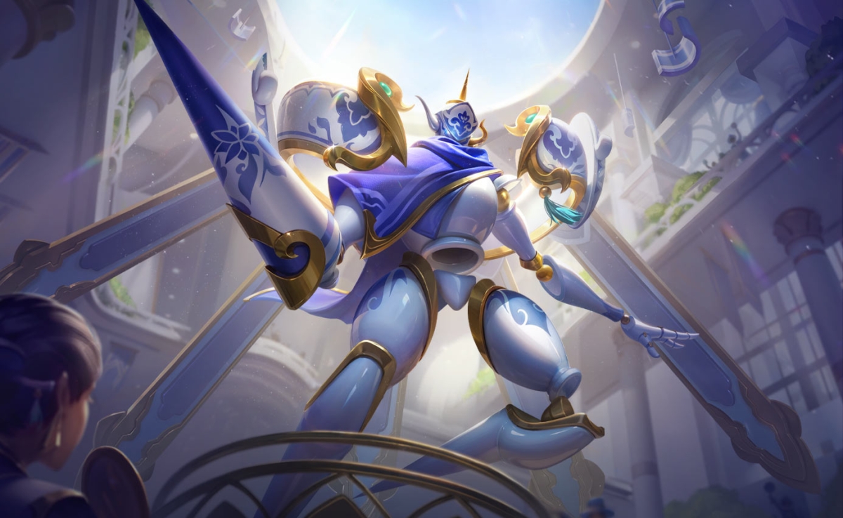 Omega tương tác với trụ bằng cách làm choáng và chặn damage