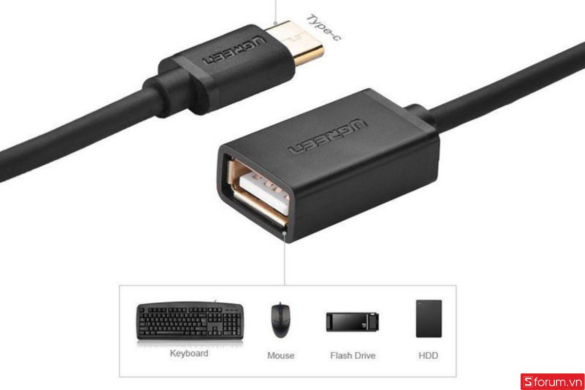 USB OTG Type-C sang USB Type-A