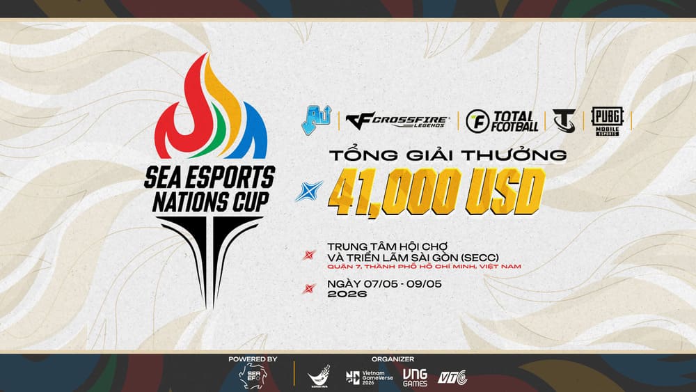 Việt Nam đang cai tổ chức SEA Esports Nation Cup 2026
