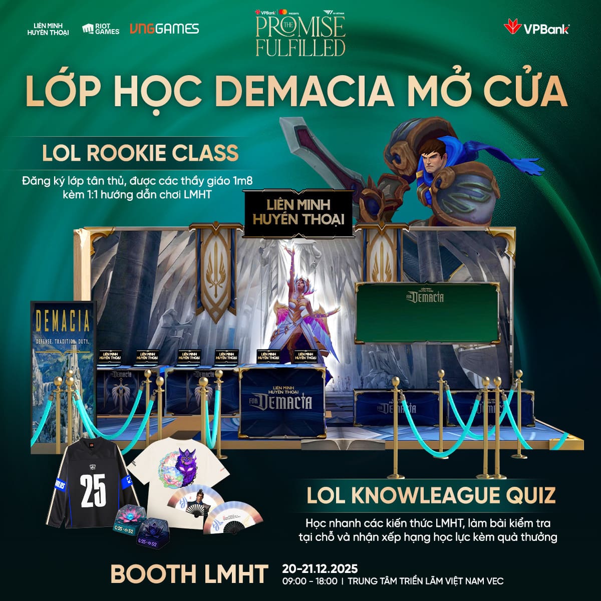 Lớp học Demacia mở cửa với nhiều vật phẩm lớn