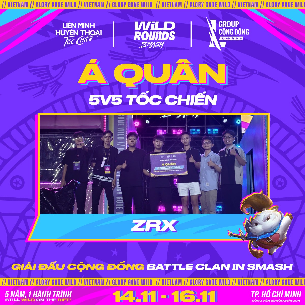 ZRX Á Quân 5v5 Tốc Chiến