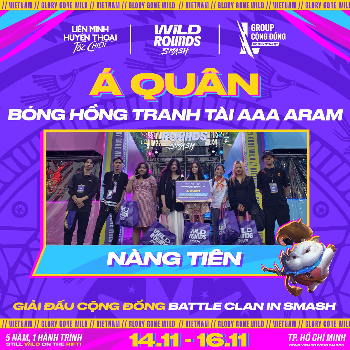 Team Nàng Tiên giành giải Á Quân AAA ARAM