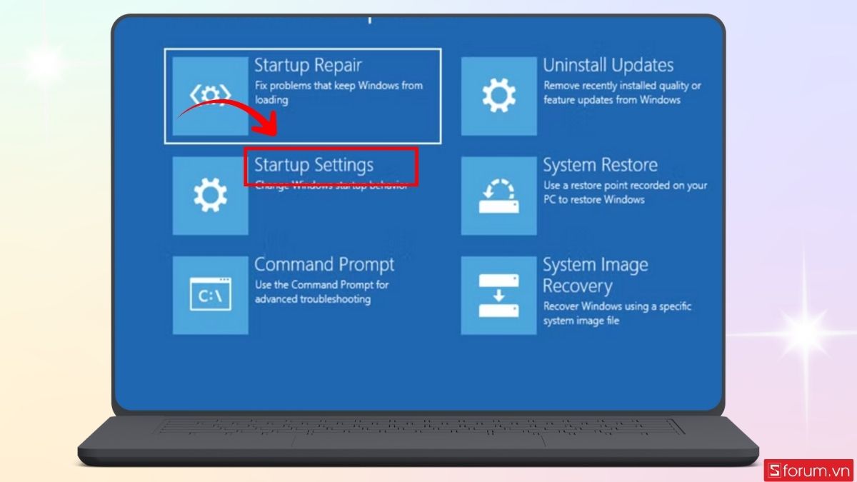 Khắc phục lỗi Win 10 nhập đúng mật khẩu nhưng không vào được bằng cách gỡ bản cập nhật bước