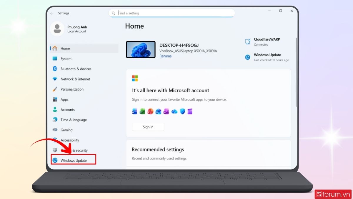 Khắc phục lỗi Win 10 nhập đúng mật khẩu nhưng không vào được bằng cách gỡ bản cập nhật bước 2