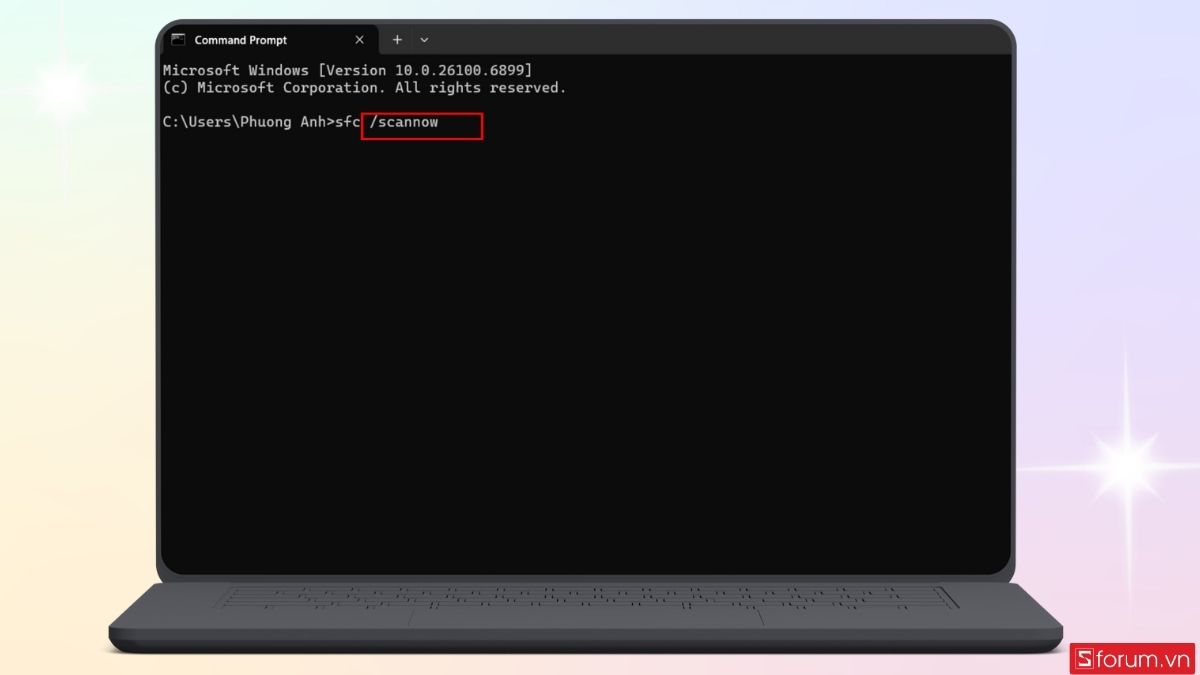 Vào chế độ An toàn bước 3