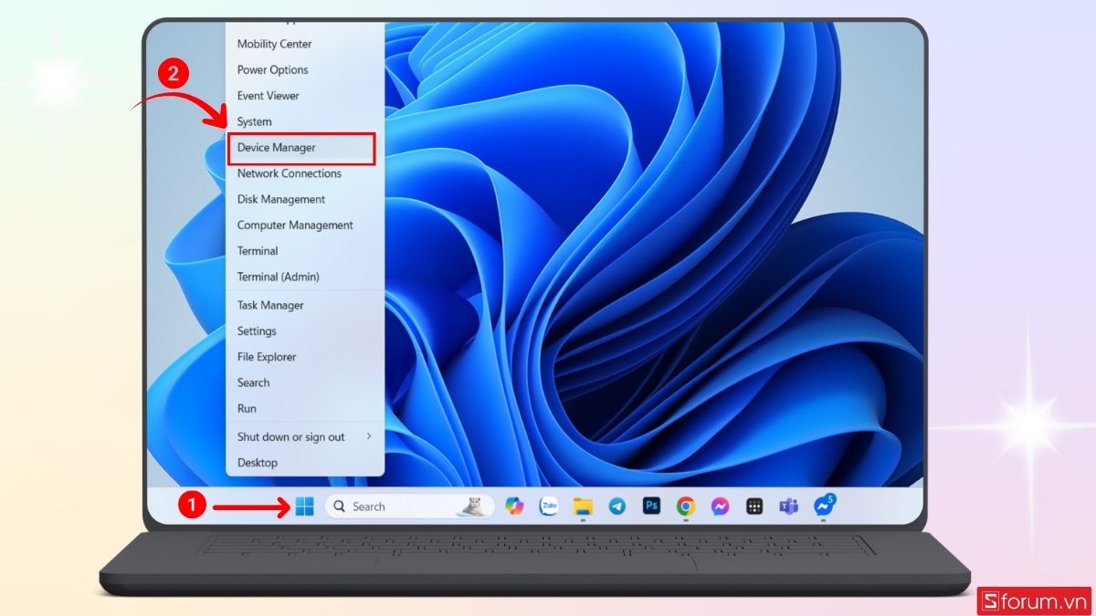 Cách sửa lỗi Win 11 không nhận máy in Canon 2900 bằng cài lại driver - bước 1