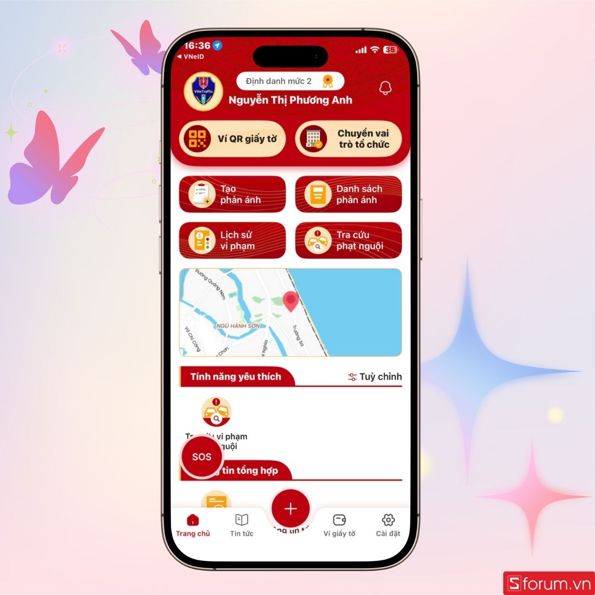 Giao diện chính của ứng dụng