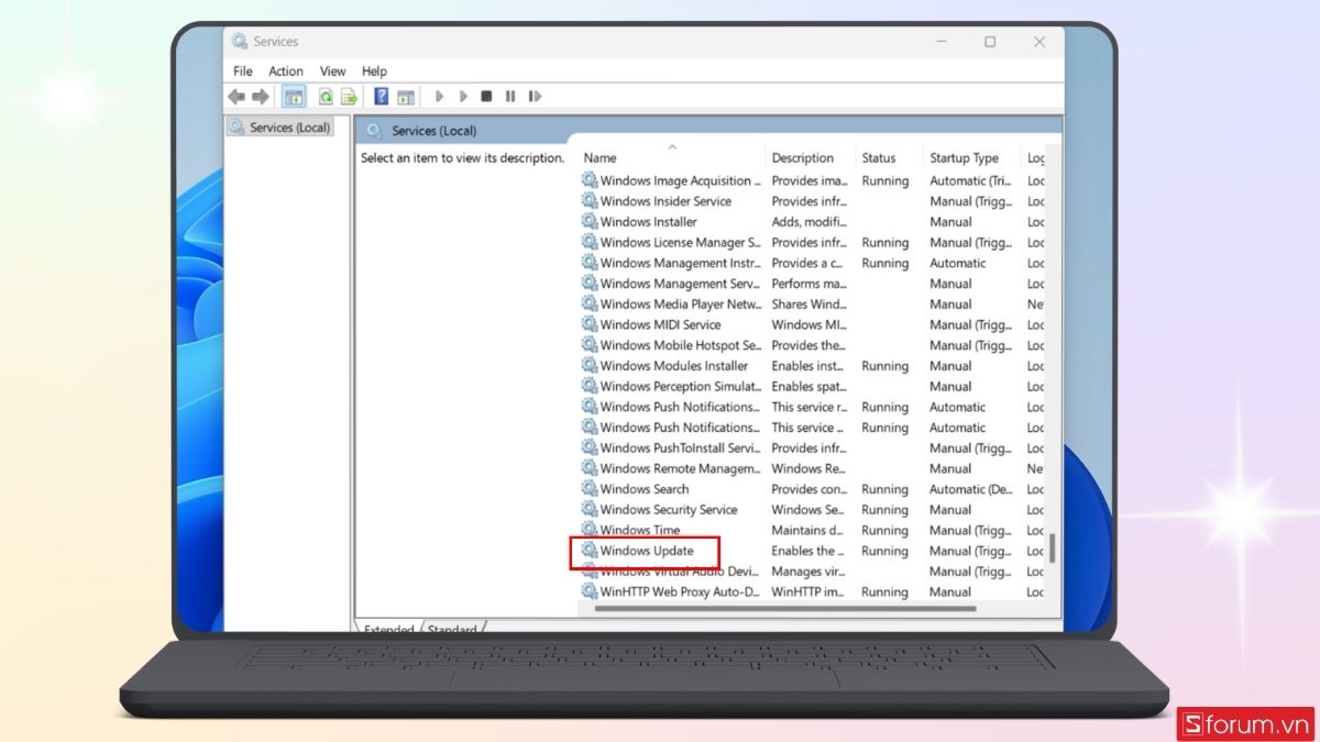 Xóa file update Win 11 trong thư mục SoftwareDistribution bước 2