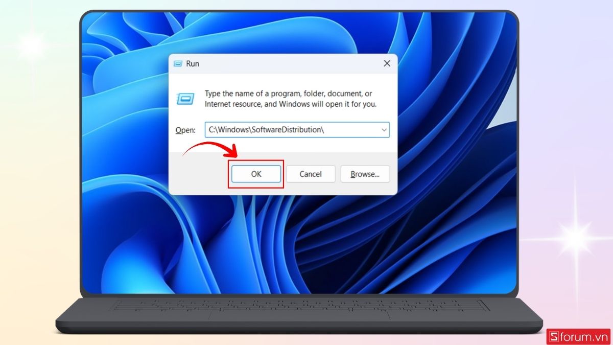 Xóa file update Win 11 trong thư mục SoftwareDistribution bước 3