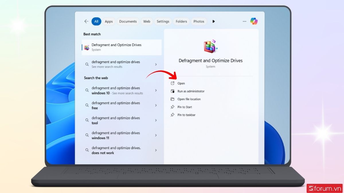 Tối ưu ổ đĩa bằng công cụ Defragment and Optimize Drives