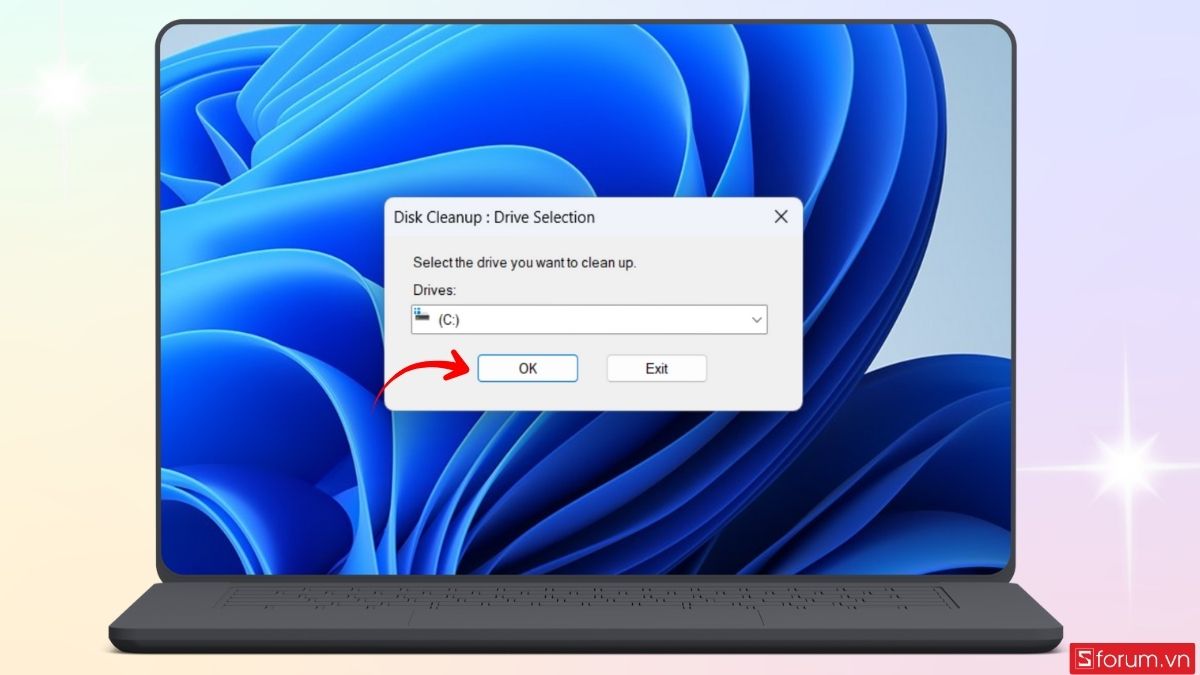 cách xóa file update Win 11 thông qua Disk Cleanup bước 2