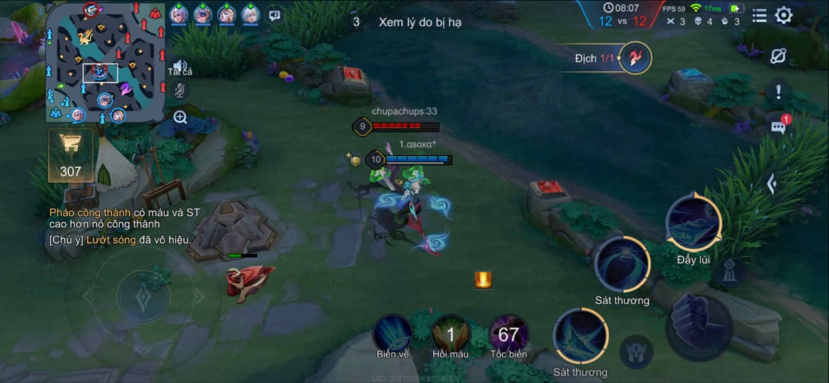 Lướt sóng vô hiệu hóa sau phút thứ 8