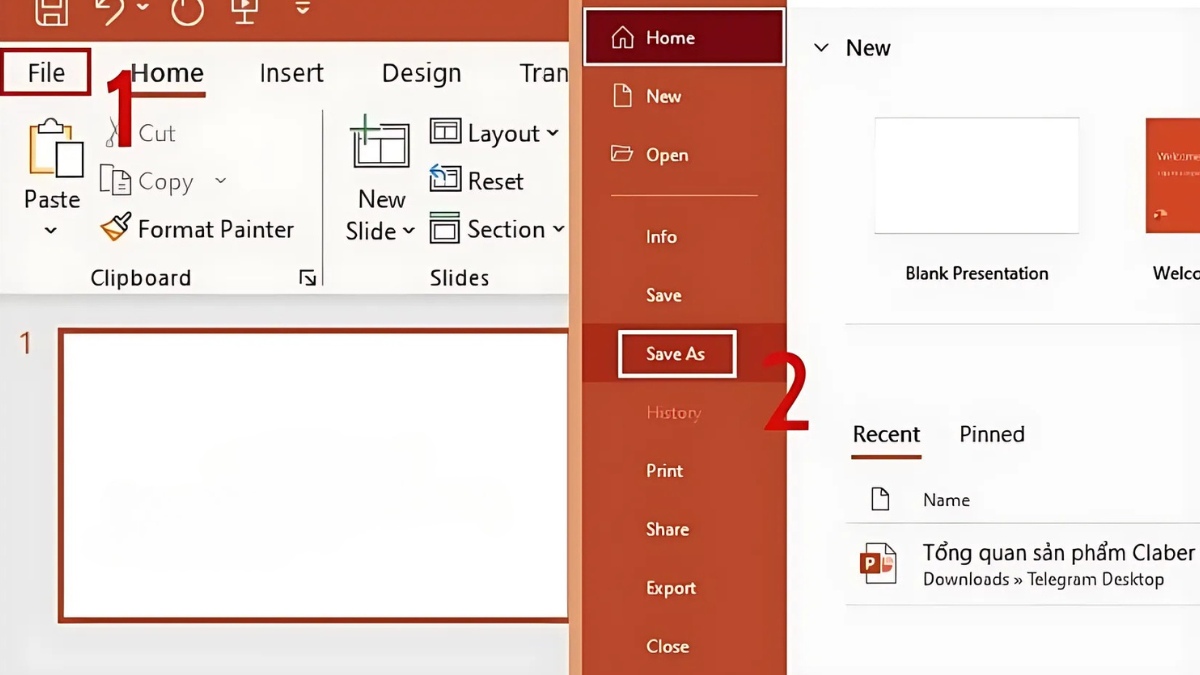 Hướng dẫn lưu file PowerPoint không bị lỗi font - hình 1