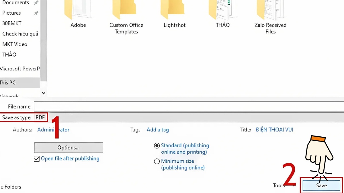 Hướng dẫn lưu file PowerPoint không bị lỗi font - hình 1