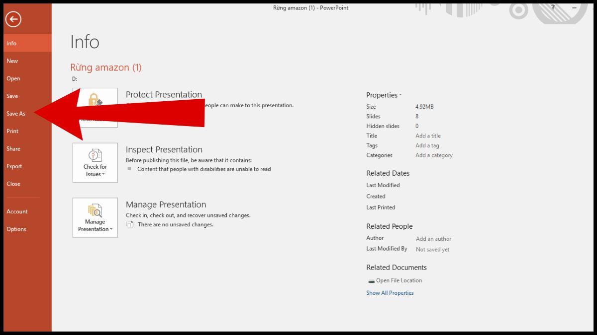 Cách chuyển PowerPoint sang PDF cách 1 bước 2