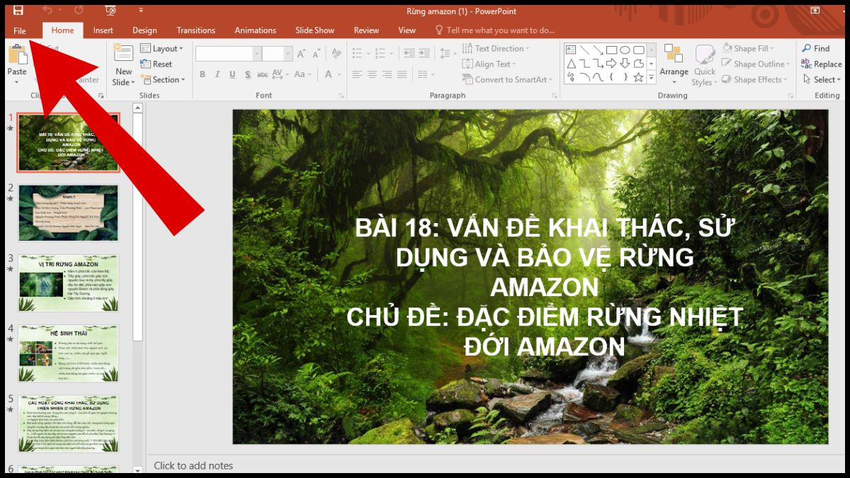 Cách chuyển PowerPoint sang PDF cách 2 bước 1