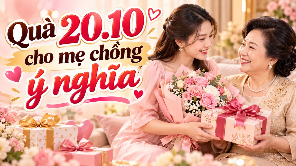Quà 20/10 cho mẹ chồng, giúp nàng dâu ghi điểm