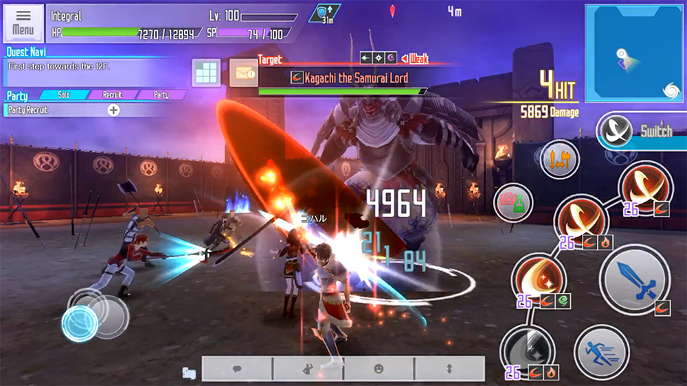 Top game anime mobile: Sword Art Online: Integral Factor gameplay