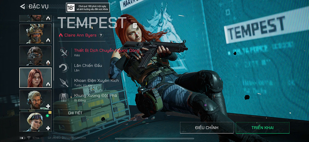 Warfare Delta Force Gameplay: Character