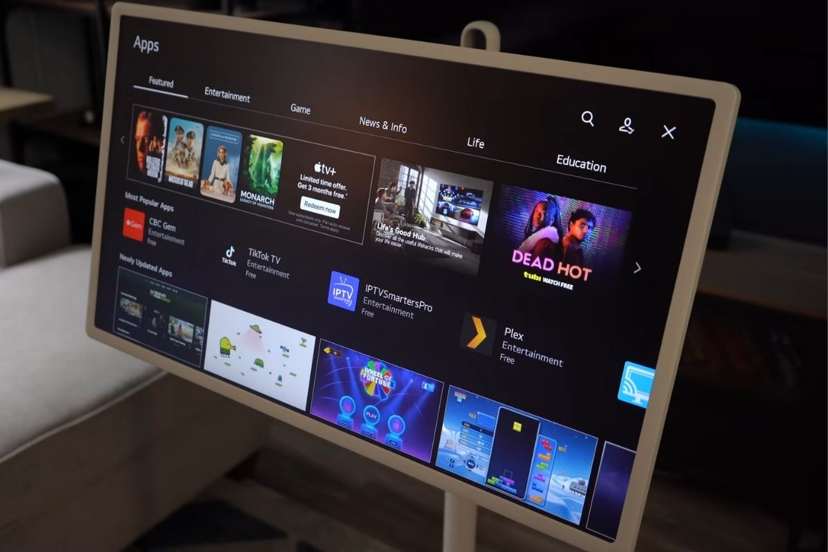 Sale 2/9 săn ngay 4 mẫu Tivi màn hình lớn giảm sâu - LG Stand By Me 2 27 inch 27LX6TDGA