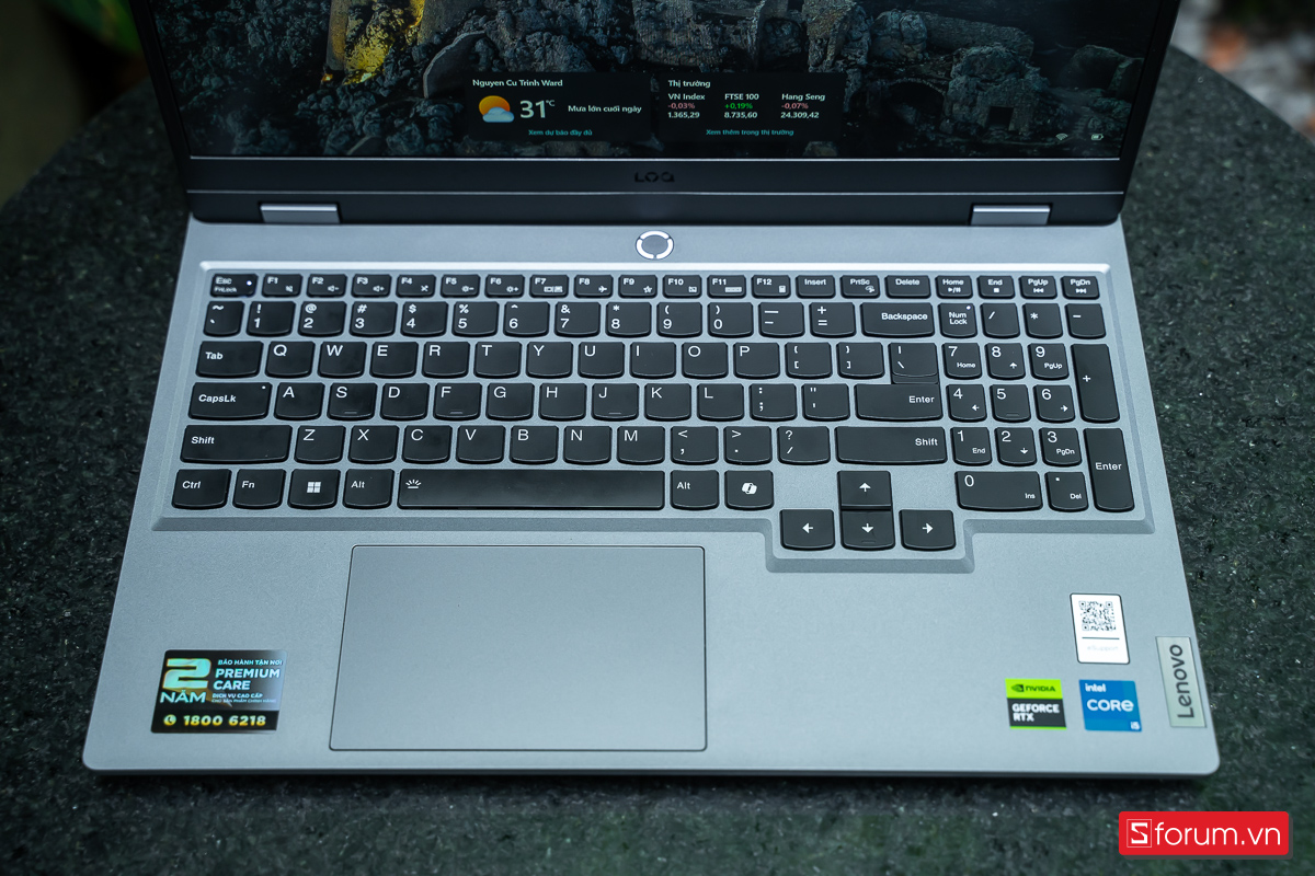 Bàn phím được trang bị trên Lenovo LOQ 15IAX9