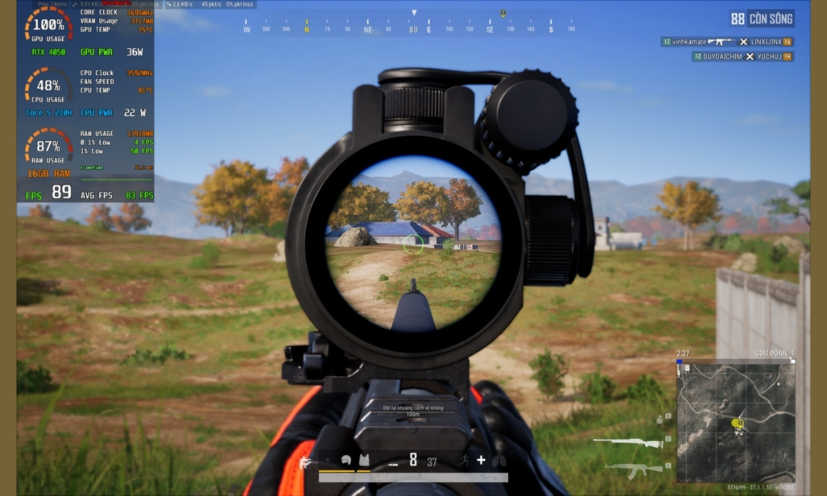 Trải nghiệm chơi game thực tế trên ASUS Gaming V16 (V3607VU - RP343W)