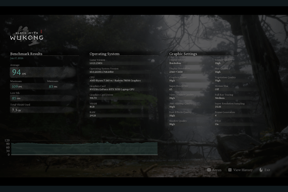 Đánh giá hiệu năng Lenovo Legion 5 2025: Trải nghiệm Black Myth Wukong