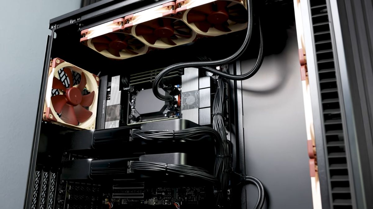 PC Workstation sử dụng 2 card RTX Pro 6000 Workstation