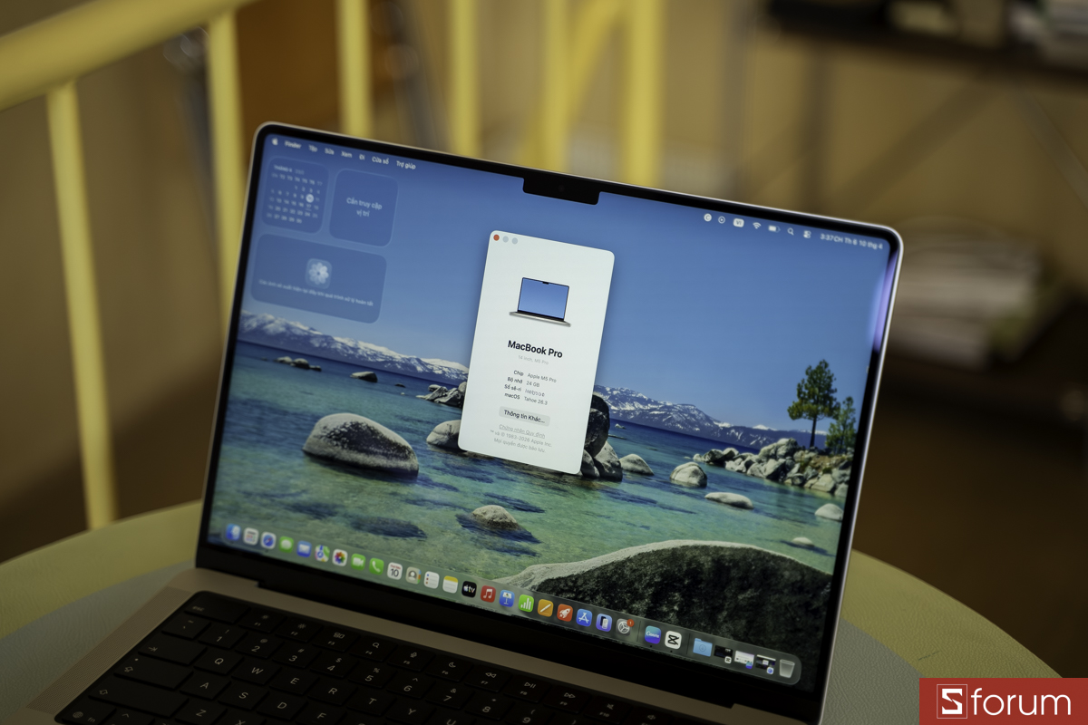 Thông số trên MacBook Pro M5 Pro 14 inch