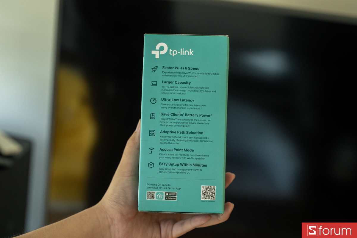 Trên tay TP-Link RE705X AX3000, hộp của sản phẩm