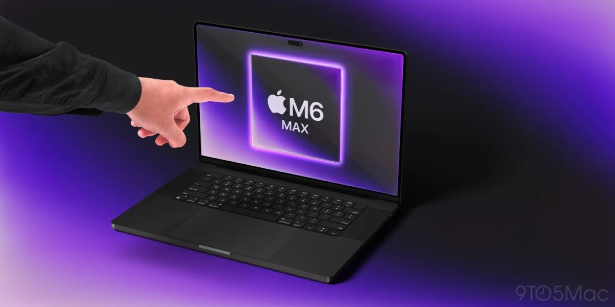 Nhiều hình ảnh concept cho thấy một chiếc MacBook Pro với màn hình cảm ứng cùng phần đục lỗ thay thế cho notch “tai thỏ”. Nguồn: 9To5Mac