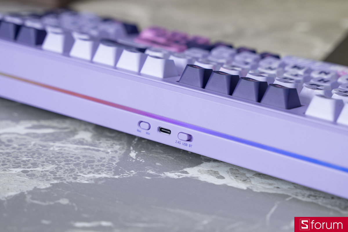 COLORFUL MECH QY98 Pro Purple có ba chế độ kết nối
