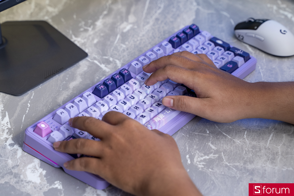Cảm giác gõ COLORFUL MECH QY98 Pro Purple