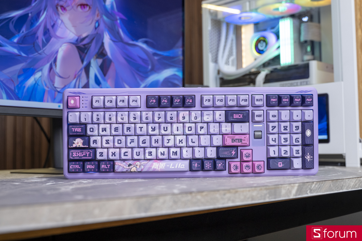 Tổng quan bàn phím COLORFUL MECH QY98 Pro Purple