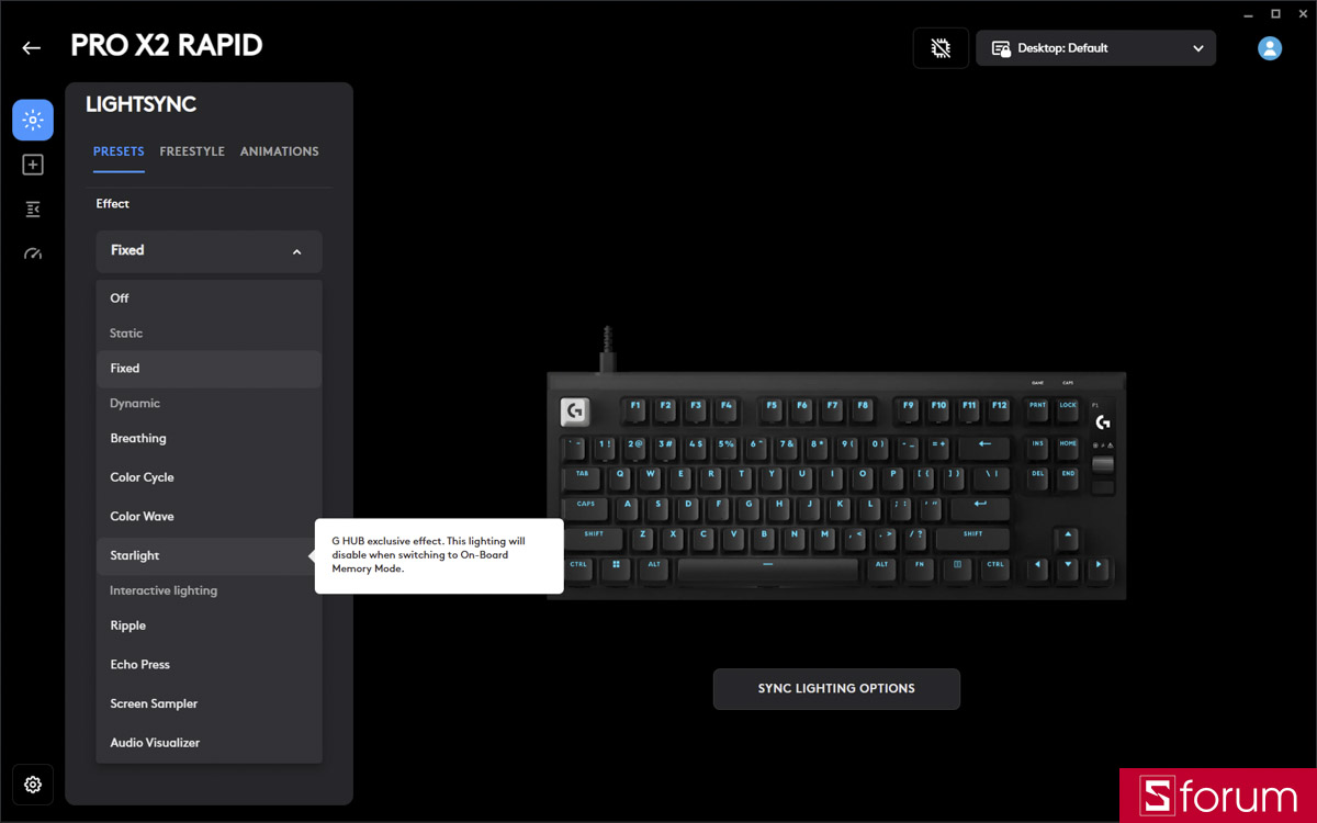 Logitech PRO X2 RAPID với phần mềm G HUB