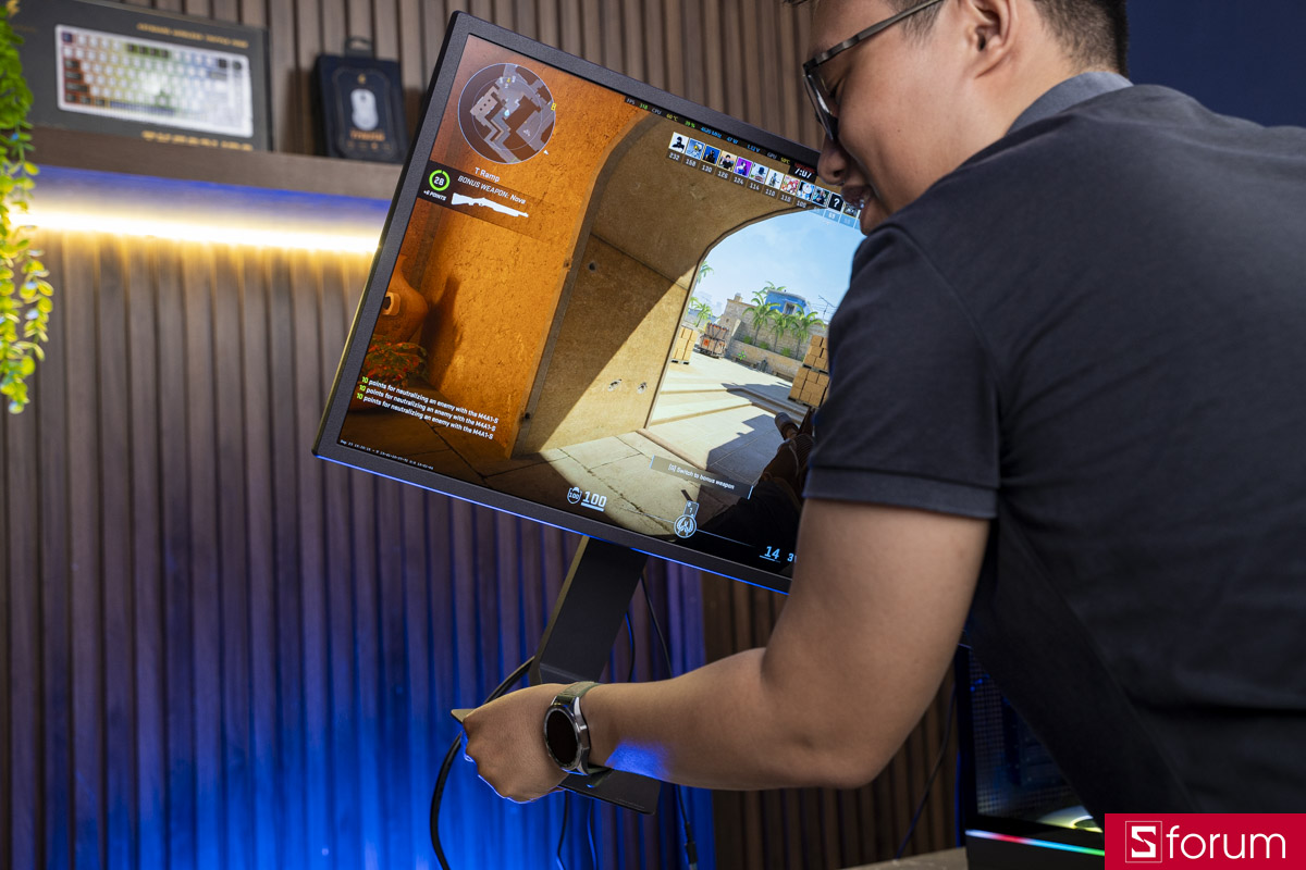 Trên tay LG UltraGear FHD NATIVE 1000Hz 25 inch