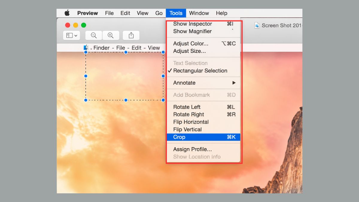 Cách chỉnh sửa ảnh chụp màn hình không cần cài thêm phần mềm bằng Preview trên MacBook