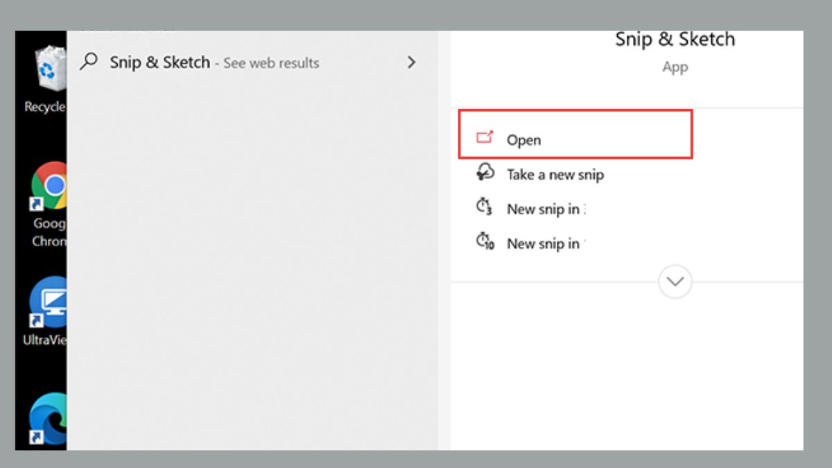 Cách chụp màn hình máy tính bằng Snip & Sketch trên Windows 10 bước 2