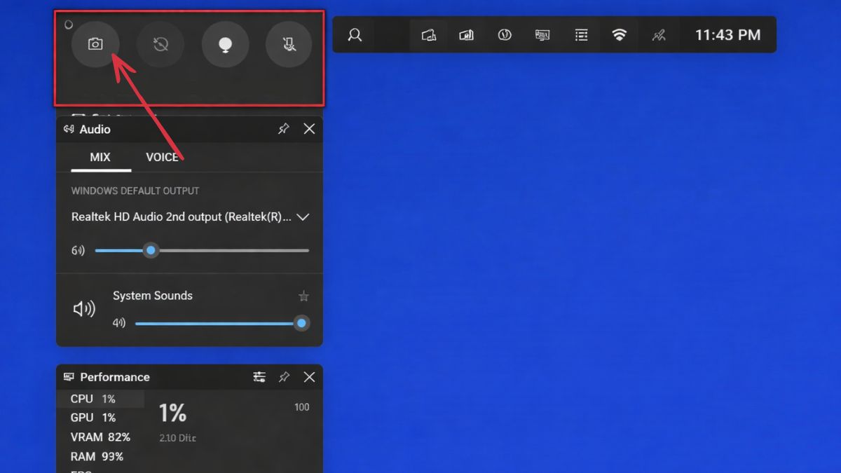 chụp màn hình laptop Dell bằng Xbox Game Bar bước 1