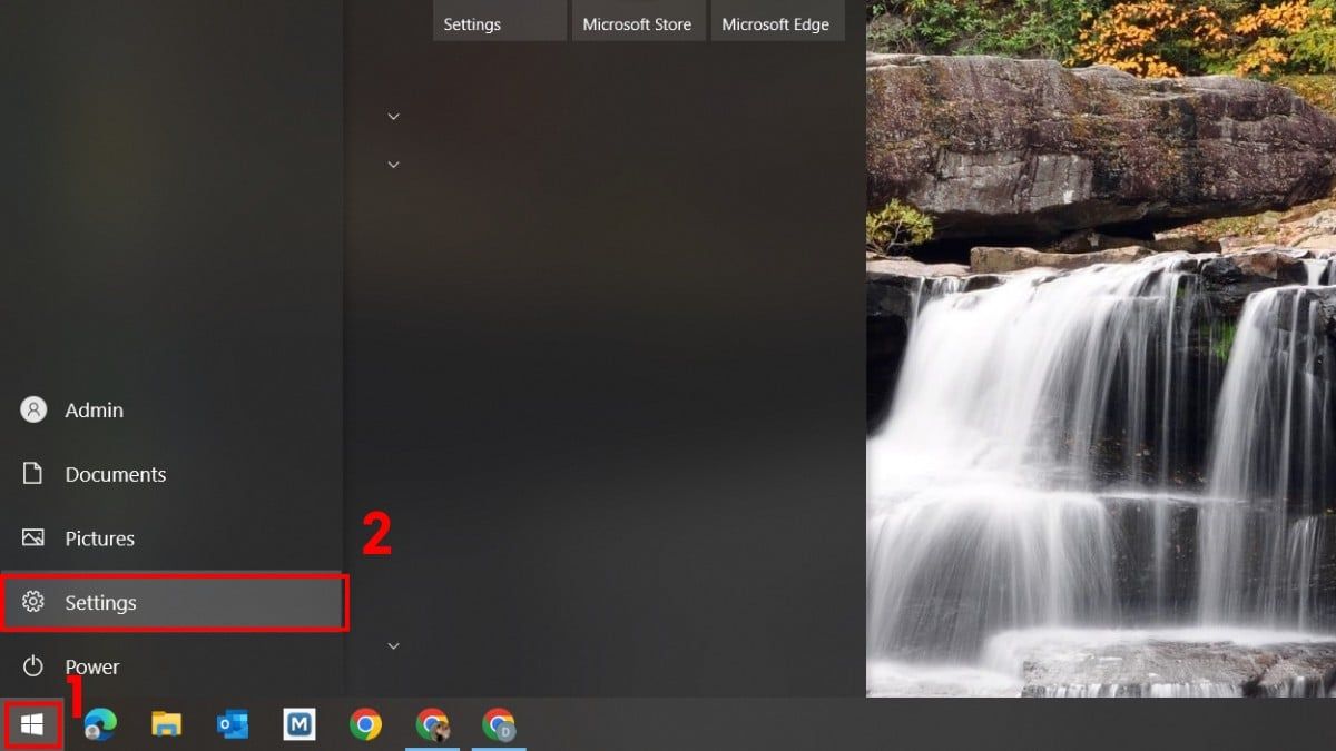 Cách đặt mật khẩu máy tính Windows 10 qua cài đặt PIN bước 1