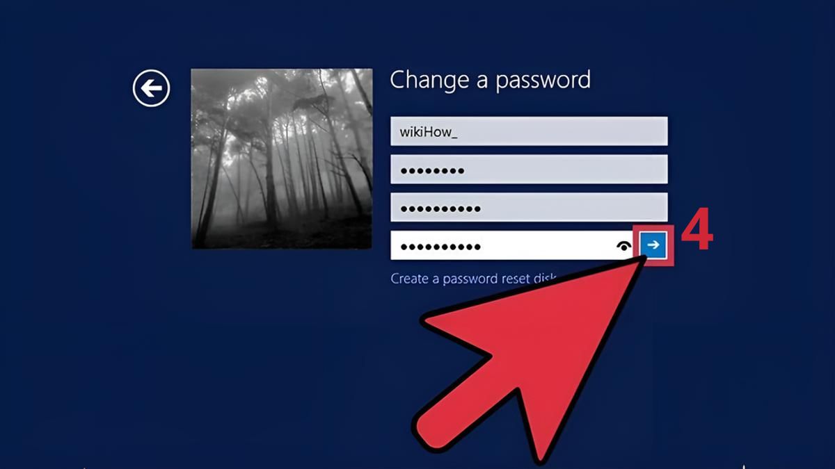 Cách đặt mật khẩu máy tính Win 8 bằng tổ hợp phím Ctrl + Alt + Del bước 32