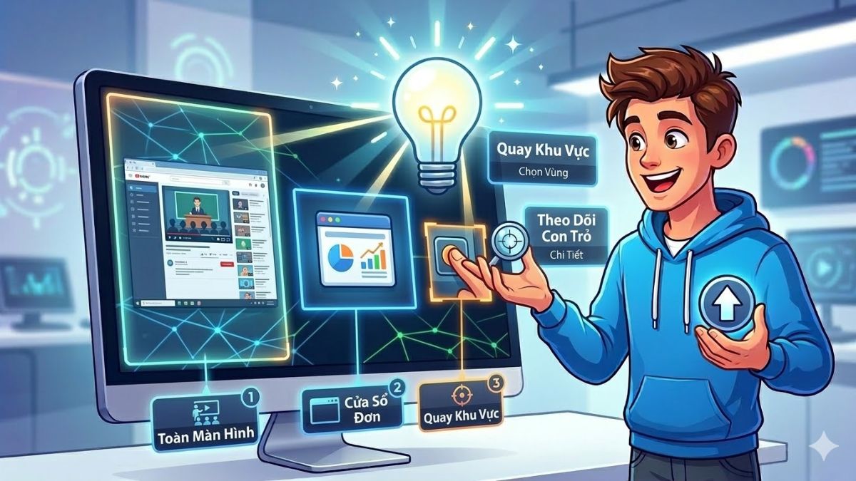 Kỹ thuật chọn vùng quay màn hình toàn bộ hoặc một phần