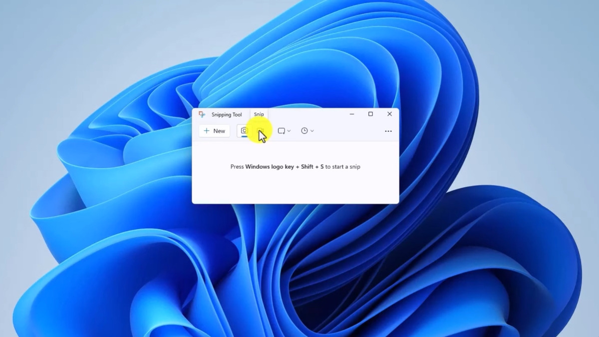 Cách quay màn hình Win 11 bằng Snipping Tool bước 1